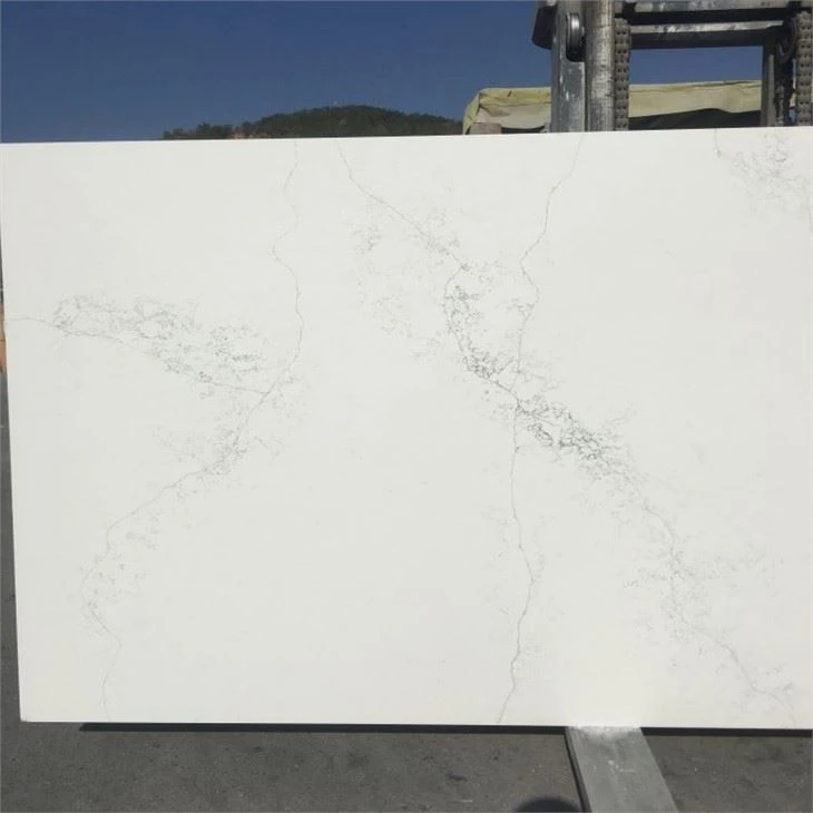 ancona white engineered quartz slab