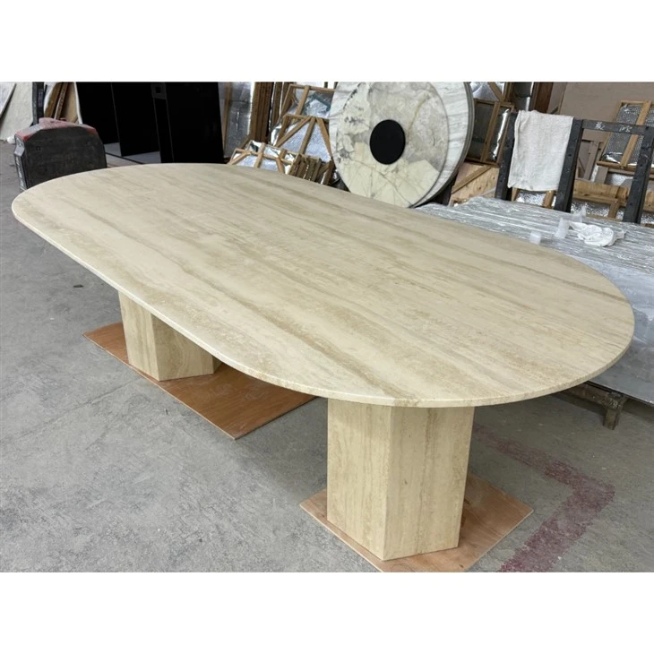 Travertine Oval Table factory